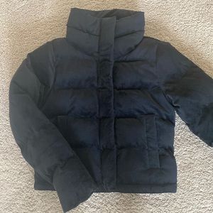 Abercrombie Faux Velvet Cropped Jacket